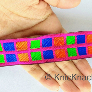 Geometric Jacquard Trim, Approx 28mm Wide, Decorative Trim